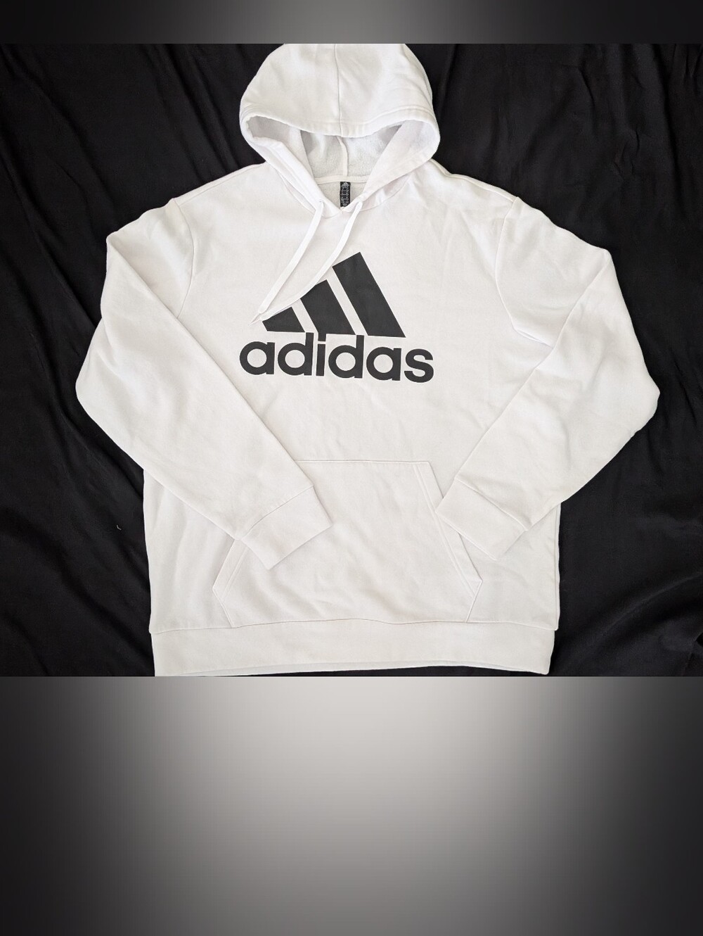 ADIDAS White & Black Golf Hoodie Sweatshirt Men's Size XL